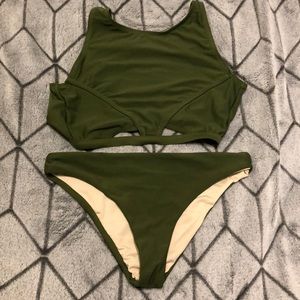 Olive green bikini